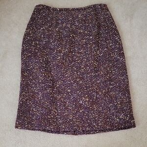 Ann Taylor Red Knee-length Pencil Skirt for Work